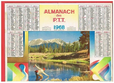 POST CALENDAR - 1968 - RHONE - TROUT LAKE