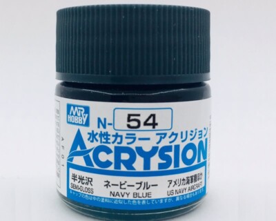 Mr.Hobby Acrysion Navy Blue - Semi-Gloss (10ml) N054 Modeling