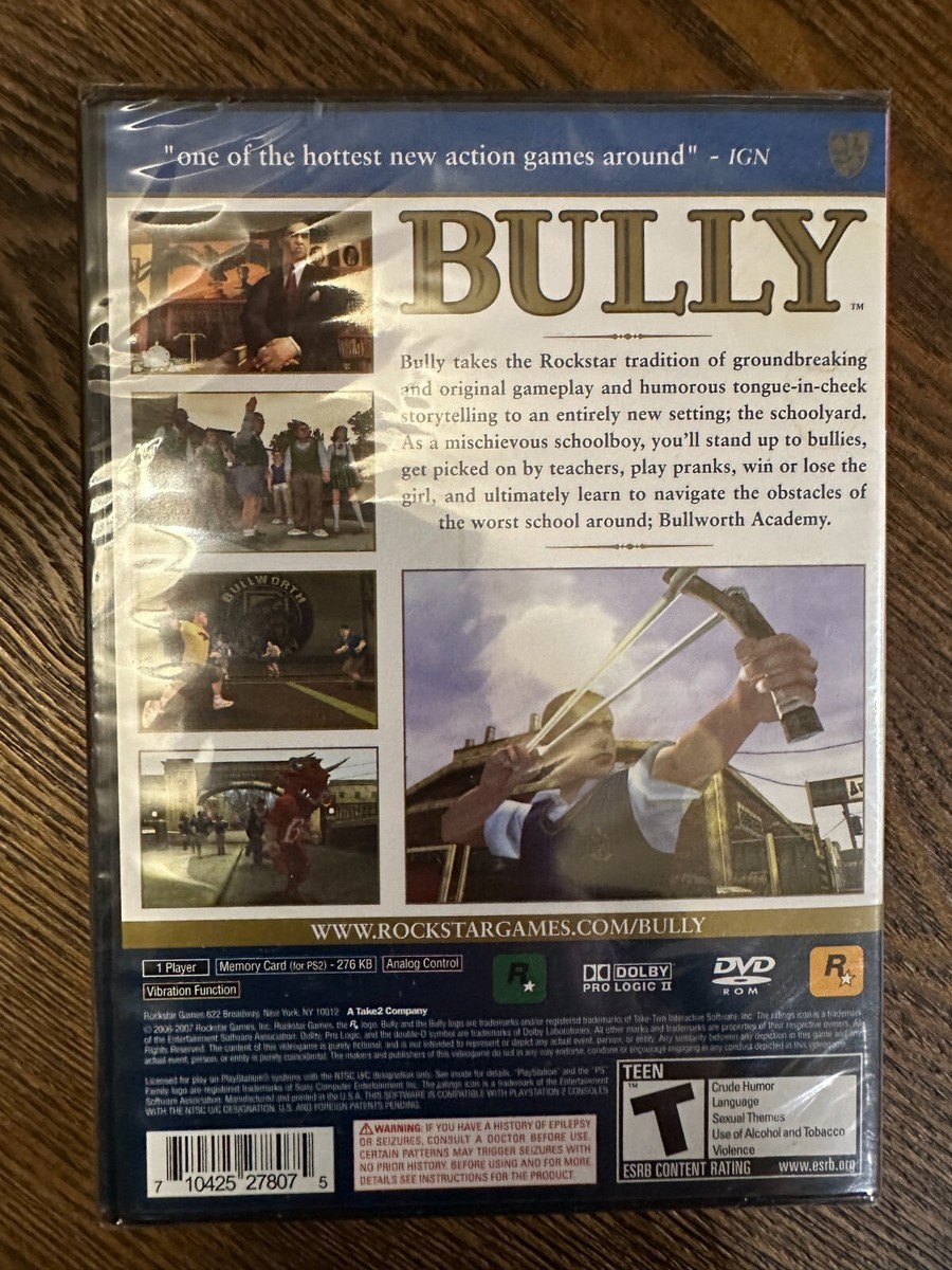 Bully (Sony PlayStation 2, 2006) for sale online | eBay