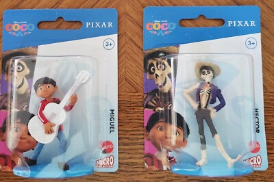 Mattel Micro Disney Pixar COCO 2-3'' Figurines 2 - Miguel and Hector  Cake Topper