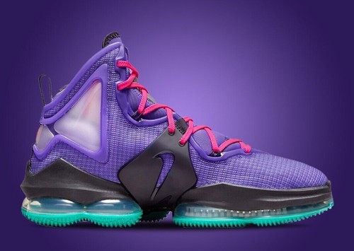 Nike Lebron 19 XIX Purple Teal Pink Basketball Shoes CZ0203-500 Mens Size | eBay