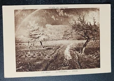 vtg postcard art MILLET PARIS, SPRING Braun et Cie France