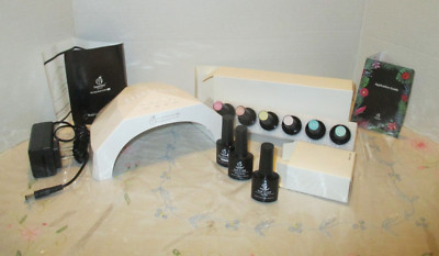 Beetles Gel Nail Polish 12 Piece Starter Kit- UV Led Lamp+6 Nail Colors +3 Clear