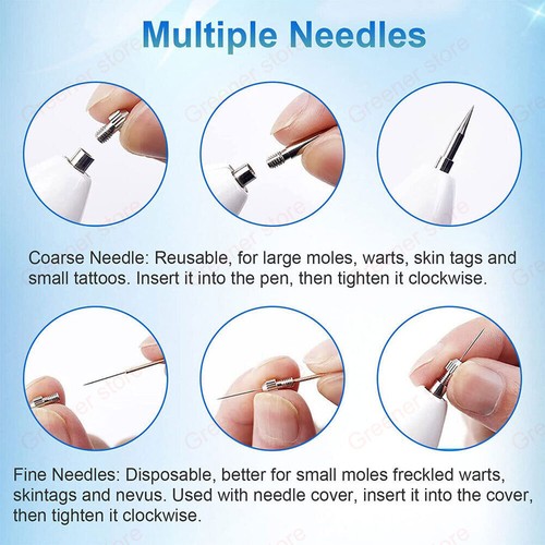 Laser LCD Pen Skin Tag Remover Age Spot Wart Freckle Tattoo Removal Machine - Picture 8 of 15