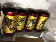 Vintage 1960s Chicago Bears Set of 4 Glasses - Libby - Rare