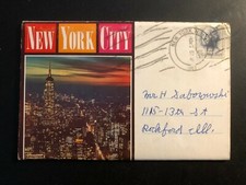 Old Vintage "NEW YORK CITY" Fold Out Views Posted 1963 Made in USA