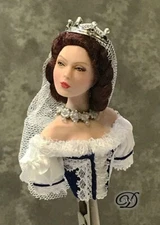 1:12 Dollhouse Art Doll Dressing Easy~Dana BURTON ~ SISI BUST ~Tutorial/Pattern