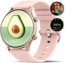 Smart Watch PINK 1.4" HD Screen Heart Rate O2 Fitness Android IOS compatible