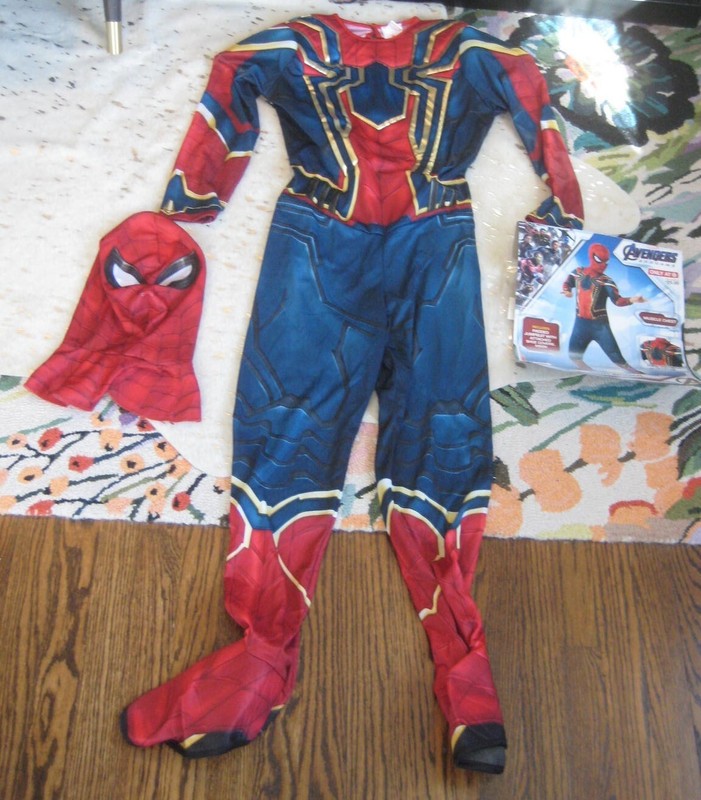 Marvel SPIDERMAN Avengers Endgame Iron Spider Man Costume child Large 12-14 NEW