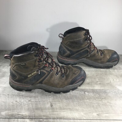 Mens Irish Setter 83628 Crosby Hiking Waterproof Leather Steel Toe Boots Size 14