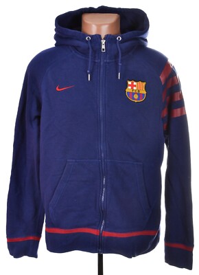 BARCELONA SPAIN 2010'S TRAINING FOOTBALL HOODED JACKET JERSEY NIKE SIZE L ADULT