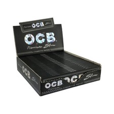 OCB Premium King Size Slim Cigarette Rolling Paper Full Box of 24 Booklets