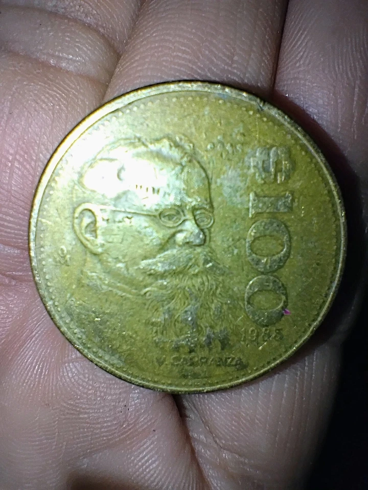 Moneda México Mexicana 100 Pesos V.Carranza Águila 1988 XF. OFERTAS! Foto 3 de 4