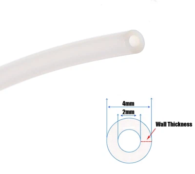 CHECKREALITY 3D Printer PTFE Tube for 1.75mm Filament Extruders 2mm ID 4mm OD Teflon Tubing