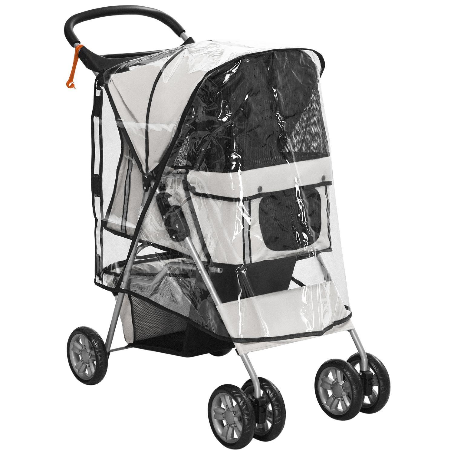 AllMyPets U5161GY: Passeggino per Cani Anziani e Piccoli - Grigio