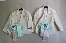 2 x Nautica Boys 4-Piece Suit Set with Dress Shirt, Tie, Jacket, and Pants