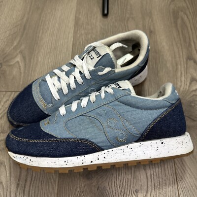 Saucony Jazz Original Shoes Denim Blue Mens Womens Size