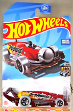 2023 Hot Wheels #219 HW Metro 9/10 BRUTONATOR Red-Maroon w/Gray Wheels 5 Spokes