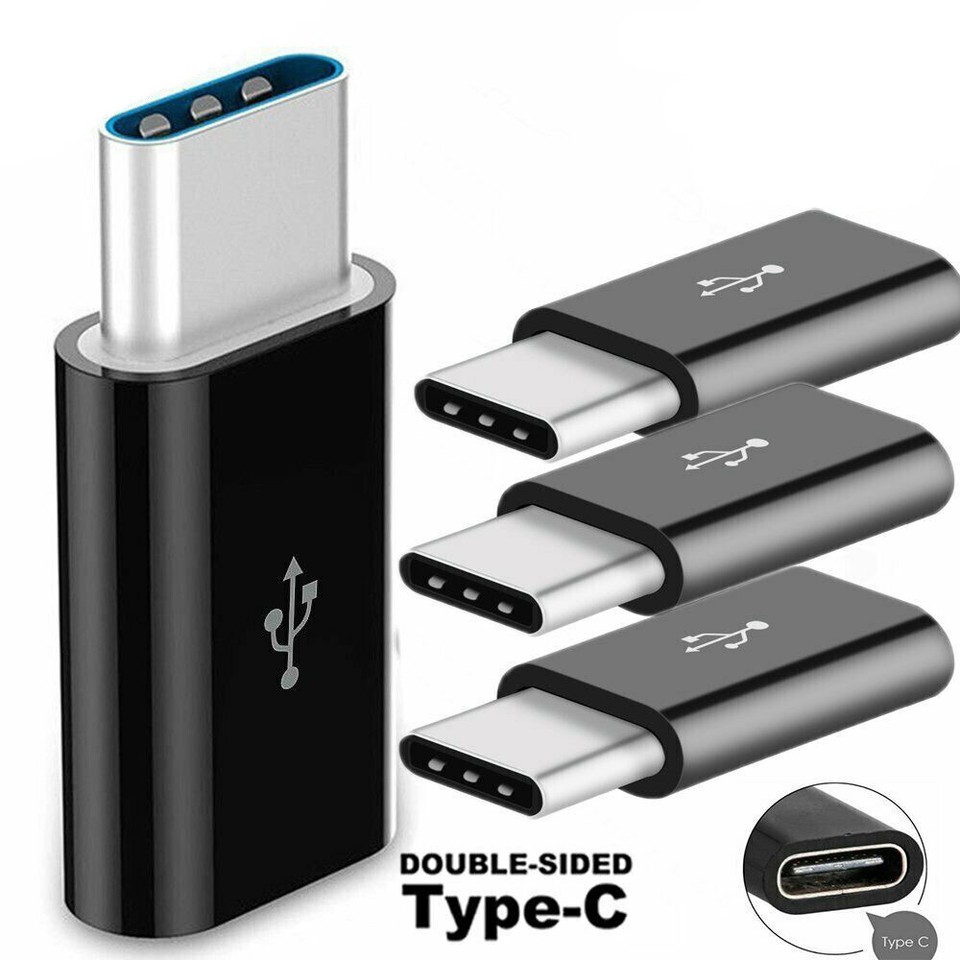 10Pcs Micro USB to Type C Adapter Converter Micro-B to USB-C Connector ...