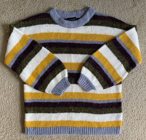 TOPSHOP STRIPED KNIT SWEATER SIZE 4 US 