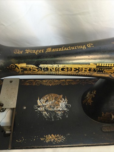 Singer Model 27 Sewing Machine Antique 1907 Sphinx Treadle Used H1293652 - Picture 2 of 8