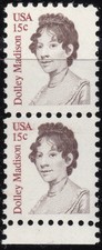 US 1980 15c Sc-1822 Dolley Madison Pair MNH OG - US Seller