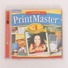 Broderbund Gold PrintMaster Version 17 CD-ROM PC Software for Windows XP ME 98SE