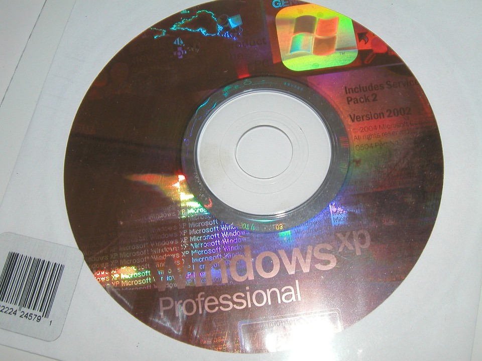 Xp Pro Cd MICROSOFT WINDOWS XP PROFESSIONAL FULL VERSION w/SP1 & SP3 MS WIN PRO ...