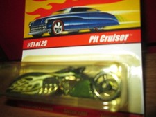 Pit Cruiser V8 CHOPPER Hot Wheels CLASSIC spectraflame lt green chrome 1/64 #21