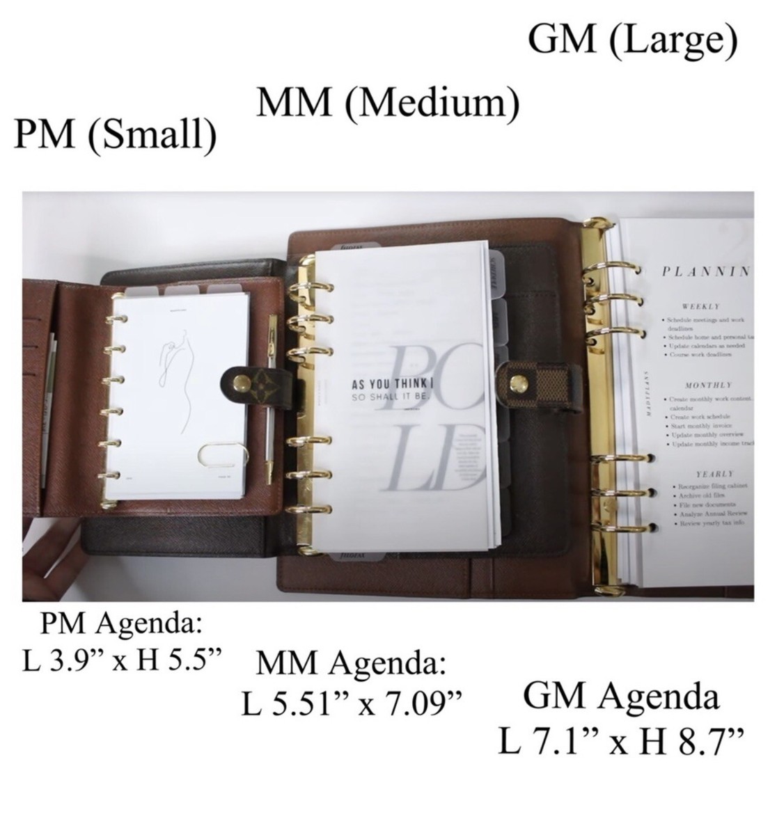 200 Pages + Insert Pen: Value Pack fits Louis Vuitton PM Small