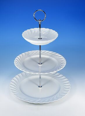 Haviland ''Torse Blanc'' Etagere 3-stufig