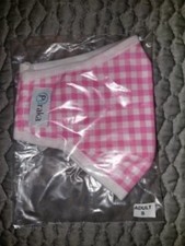 Puraka Pink Gingham mask Made in USA sz Small