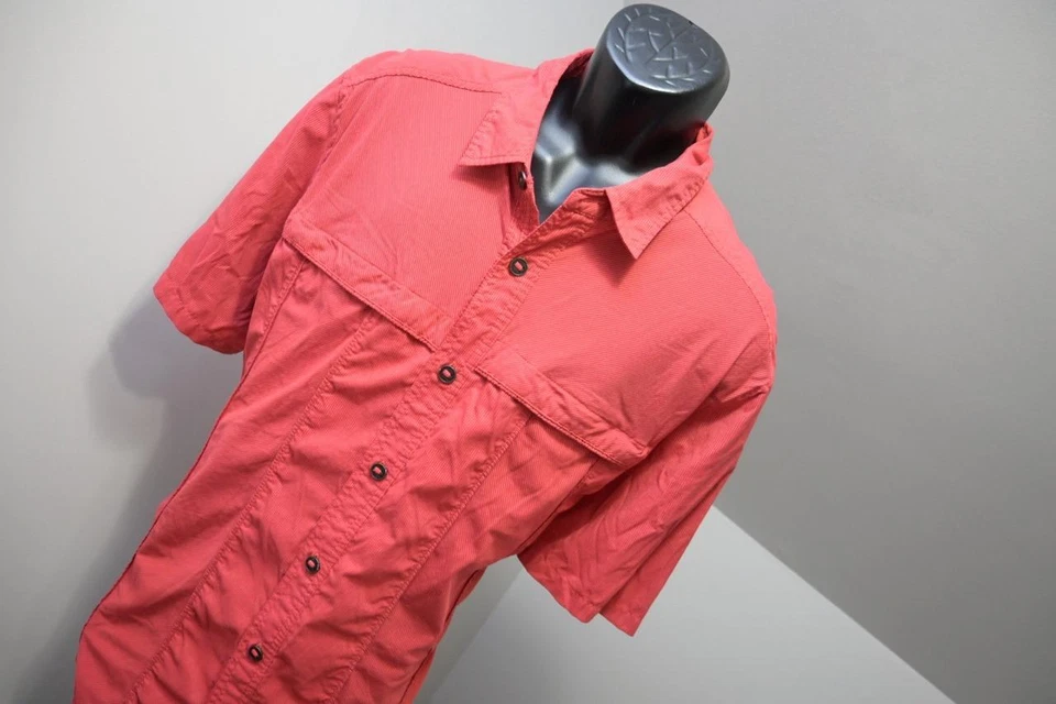 Exofficio Button Up Camp Shirt Striped Vented Fishing Hiking Mens Sz 2XL XXL - Image 4 of 4