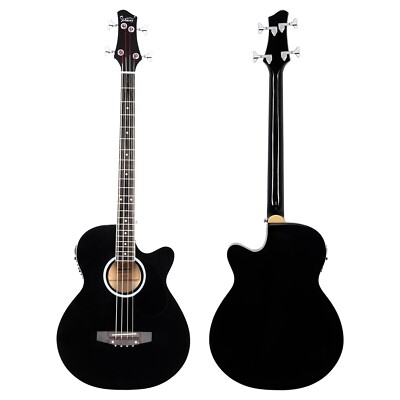  WARM WINTER SPECIALS! Acoustic-Electric Bass Guitar +Case/Bag +Strap +Cable!