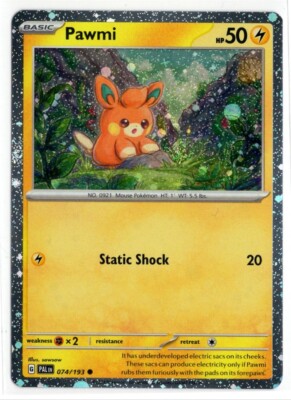 Pokemon Paldea Evolved Cosmo Holo 074/193 Pawmi