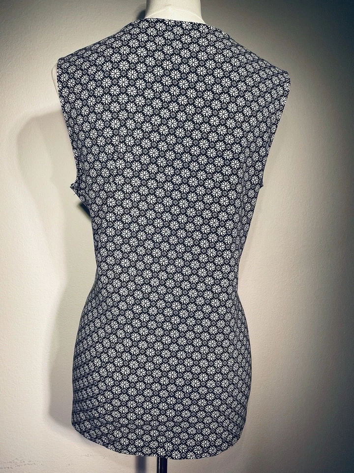 Babydoll Mujer Cintura Imperio Y2K Floral Sin Mangas Talla Grande Algodón Elástico Foto 3 de 4