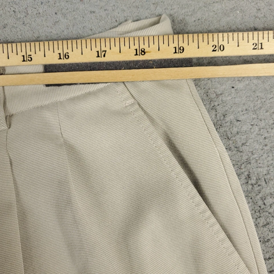 Greg Norman Shorts Mens Size 38 Beige Casual Pleated Chino Foto 4 de 4
