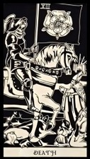Tarot Card Death Gain Insight Into Past Present Future Fortune-Telling MAGNET