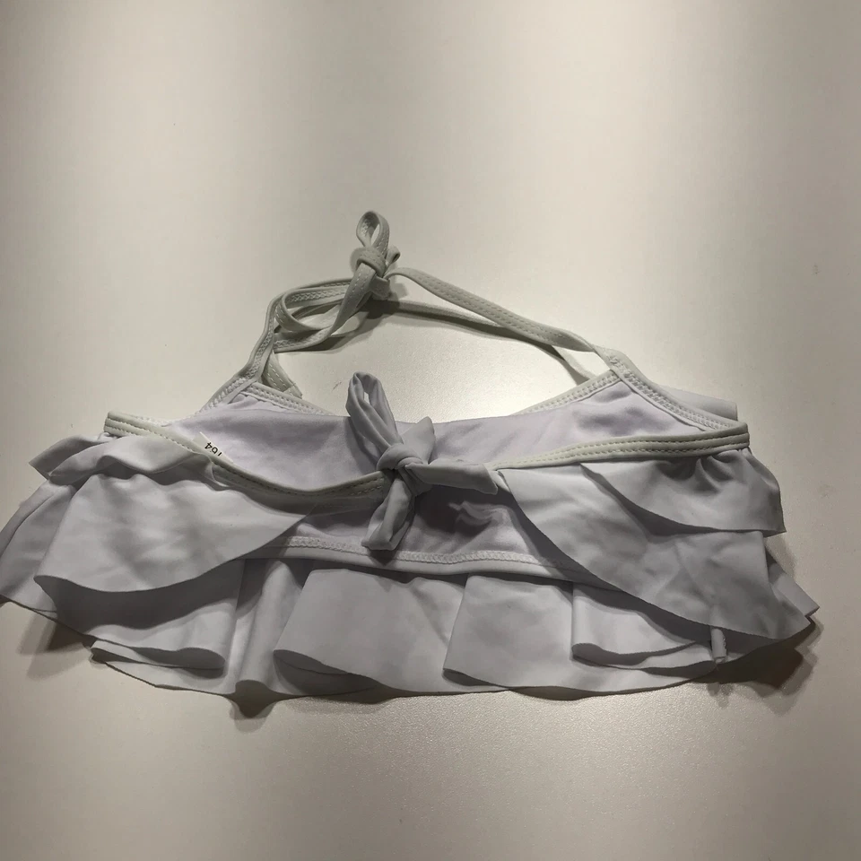 NUEVO 2 Piezas Conjunto de Natación Niñas Talla 164 (no Talla EE. UU.) Blanco Top Negro Floral Inferior Foto 3 de 4