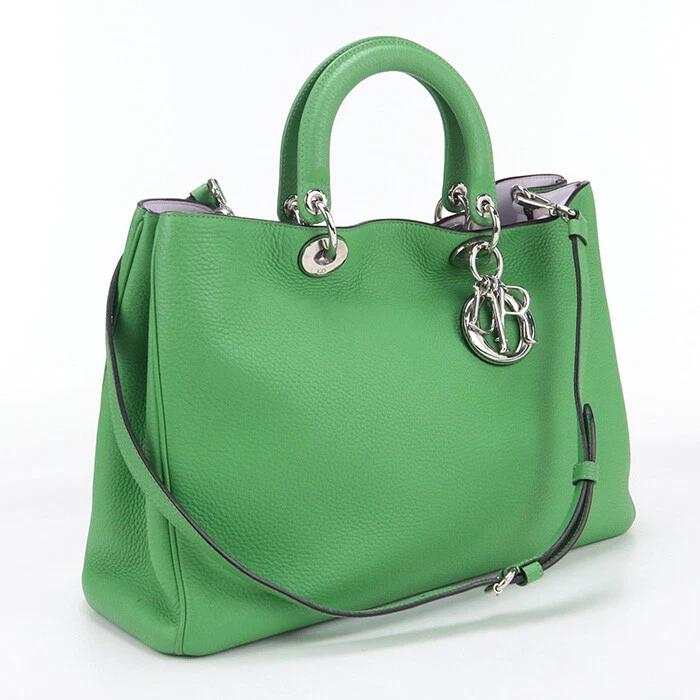 Dior 2WAYTote Bag Tote Bag Sac Bandoulière Cuir Vert Femme