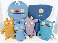 Lot of 6 Ugly Dolls 2002 - 07 Wedgehead, Gato, Big Toe, Chuckanucka, Jeero, Deer