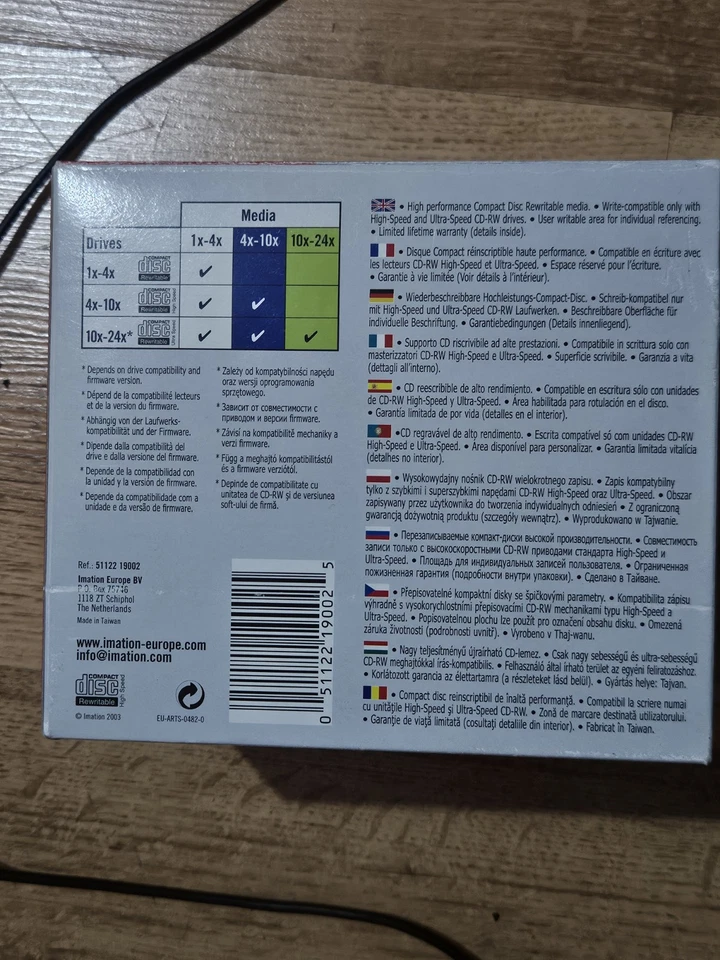 Imation CDR / 10 Pack CD-R / 52x / 700MB / 80Mins New & Sealed - Image 4 of 4