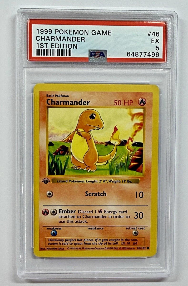 25+ Charmander Pokémon TCG Shadowless Individual Collectible Card