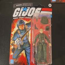 Hasbro G.I. Joe Robert  Grunt  Graves Retro Collection 3.75  Plastic Action...