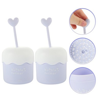  2 Pcs Gesichtsschaum Macher Sprudelmaker Tragbarer Blasenhersteller