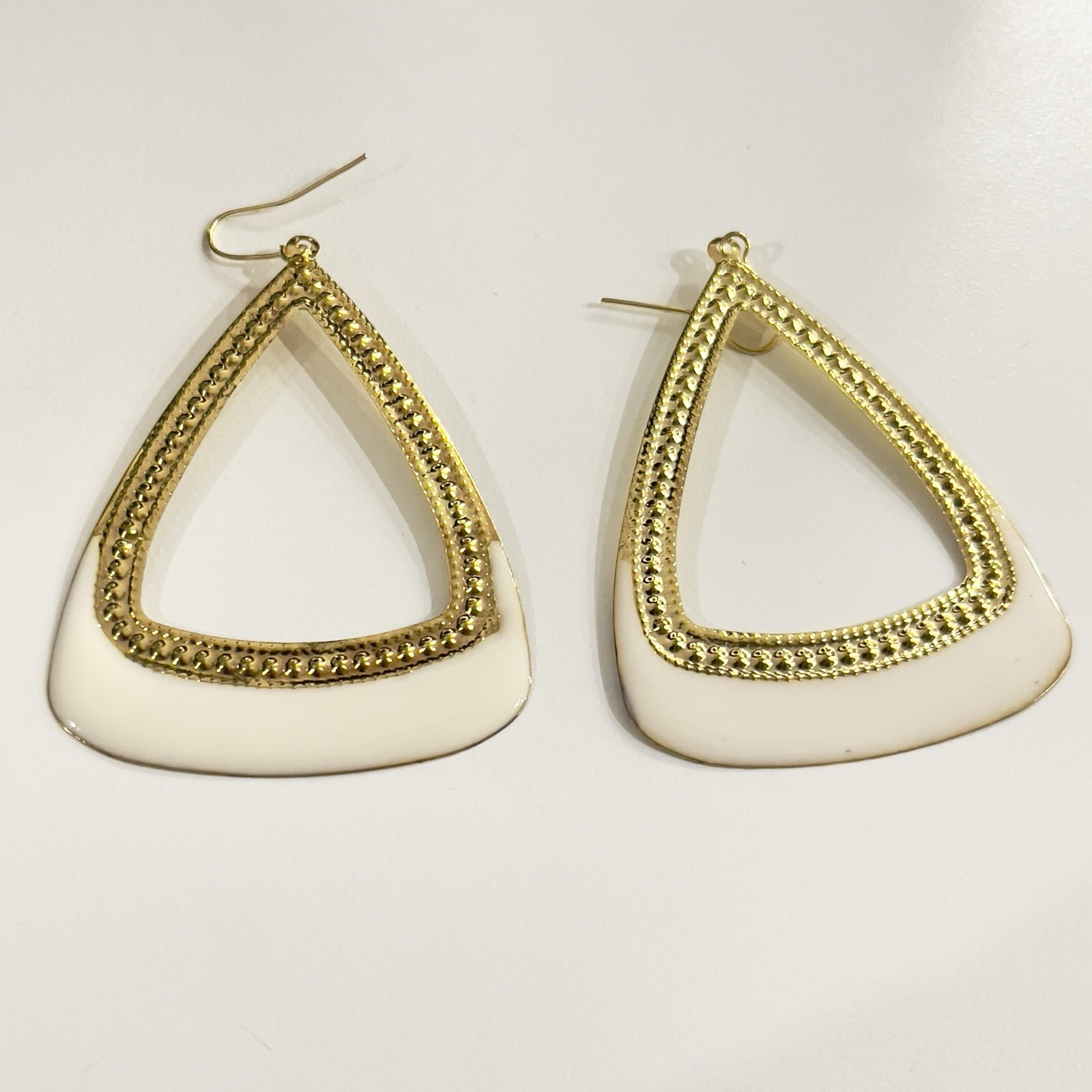 Triangle Shaped Hook On Eartings