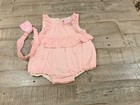 Girls Tommy Bahama romper w/headband size 3-6 months new w/tags  — photo 1
