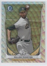 2014 Bowman Chrome Prospects Silver Wave Refractor 24/25 Dillon Overton 0o9