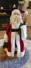 Vintage HOUSE OF LLOYD Christmas SANTA CLAUS Figure with Metal Stand