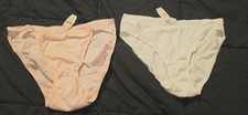 Victoria's Secret VINTAGE PINK WHTE Low Rise Bikini String Bikini